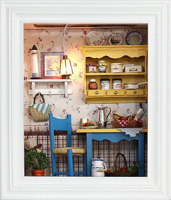 Best ideas about DIY Picture Frame Kit
. Save or Pin DIY Dollhouse Miniature Frame Kit w Light Mediterranean Now.