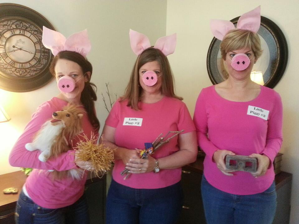 Best ideas about DIY Pig Costume For Adults
. Save or Pin DIY Halloween three little pigs Now.