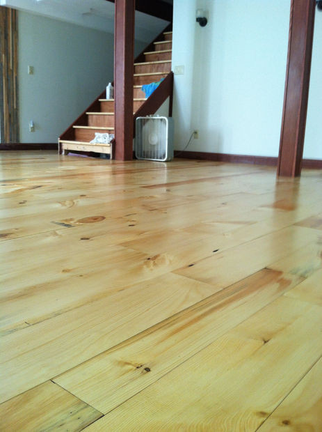 Best ideas about DIY Pine Flooring
. Save or Pin Wide Plank Floor DIY Rough Cut to Tongue and Groove Now.