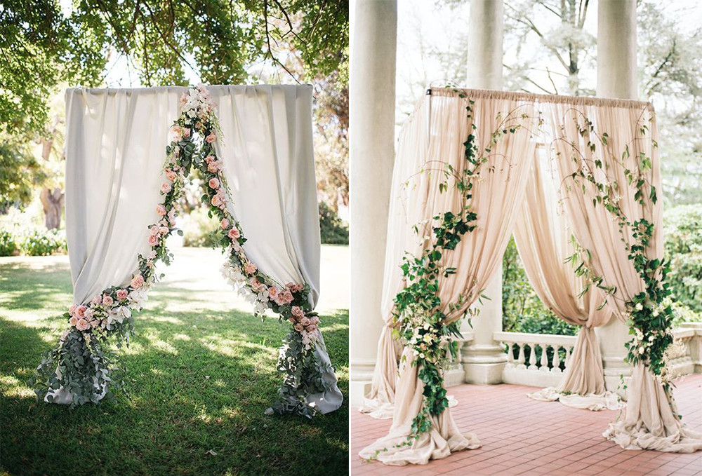 Best ideas about DIY Pipe And Drape Backdrop For Wedding
. Save or Pin 8 Gorgeous Pipe & Drape Wedding Backdrops BridalPulse Now.