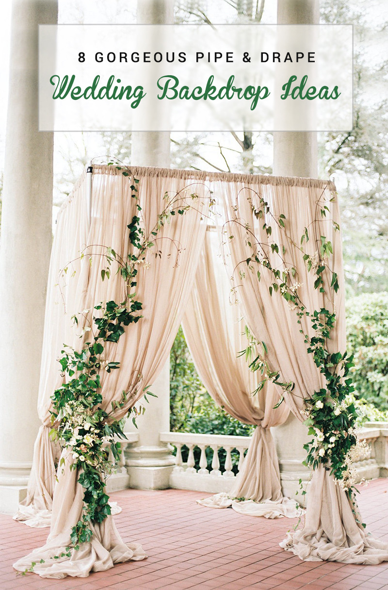 Best ideas about DIY Pipe And Drape Backdrop For Wedding
. Save or Pin 8 Gorgeous Pipe & Drape Wedding Backdrops BridalPulse Now.