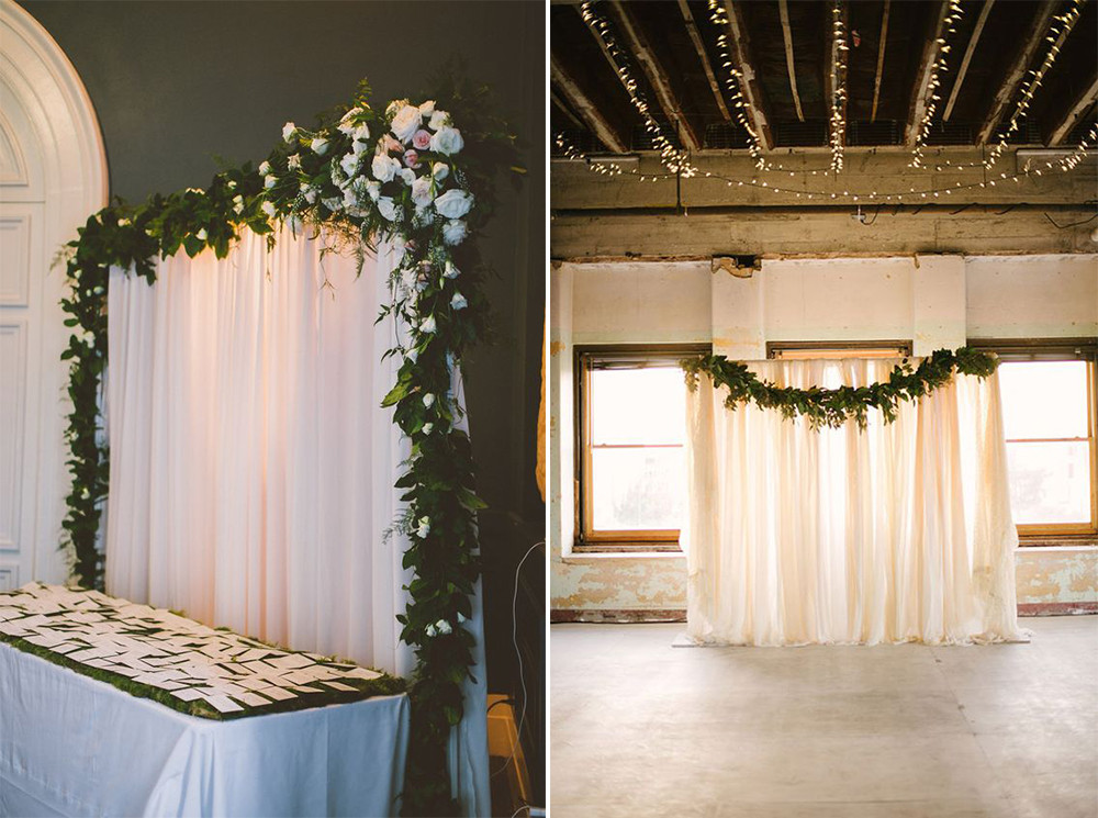 Best ideas about DIY Pipe And Drape Backdrop For Wedding
. Save or Pin 8 Gorgeous Pipe & Drape Wedding Backdrops BridalPulse Now.