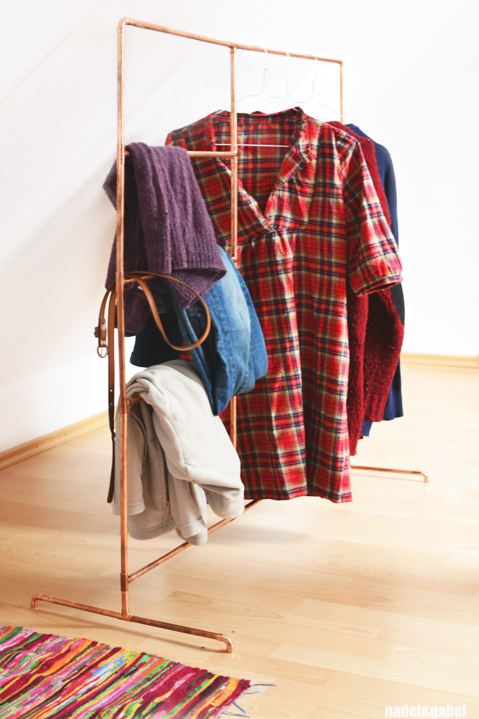 Best ideas about DIY Pipe Clothes Rack
. Save or Pin Copper – DIY clothes rack from copper pipes Now.