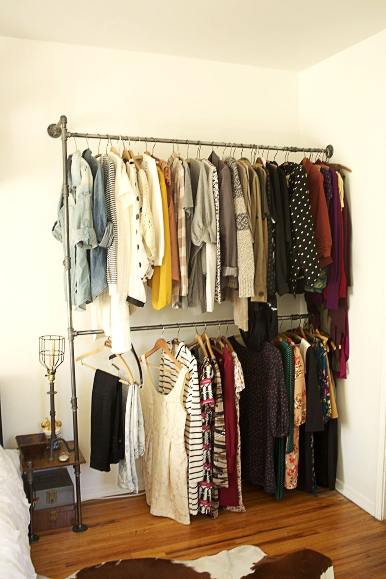 Best ideas about DIY Pipe Clothes Rack
. Save or Pin Industrial Closet on Pinterest Now.