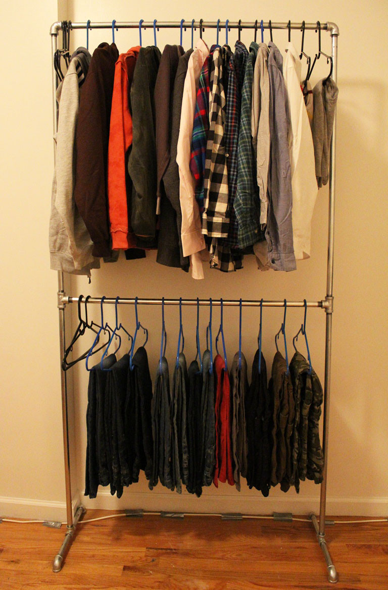 Best ideas about DIY Pipe Rack
. Save or Pin DIY Pipe Clothing Rack Now.