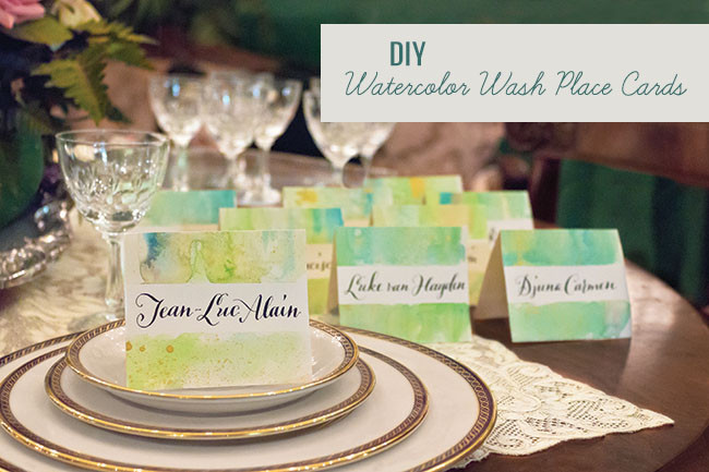 Best ideas about DIY Place Cards Wedding
. Save or Pin DIY Watercolor Wash Place Cards Now.