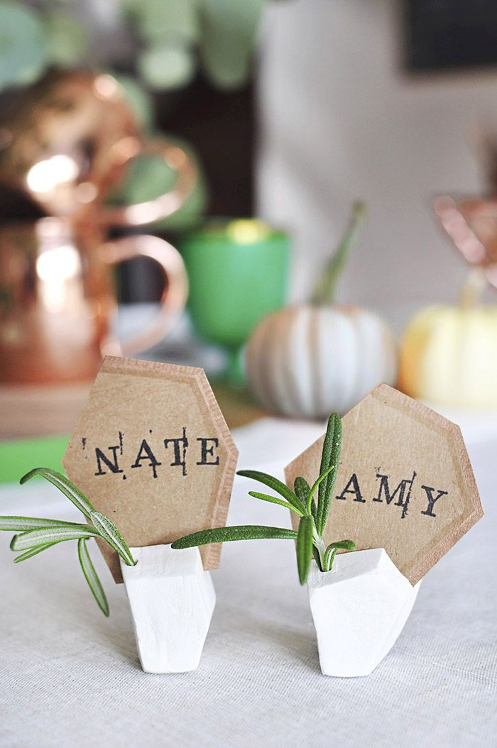 Best ideas about DIY Place Cards Wedding
. Save or Pin These DIY place cards looks like gravestones "Wel e to Now.
