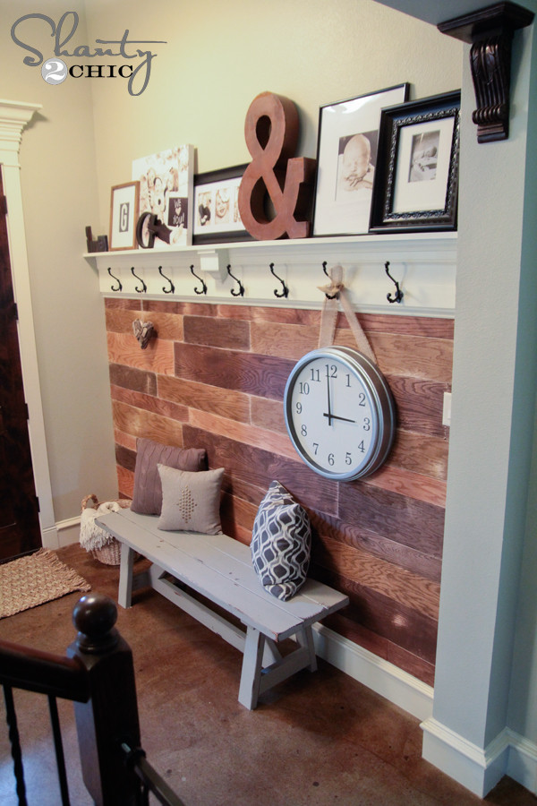 Best ideas about DIY Planked Wall
. Save or Pin My $100 Plank Wall Shanty 2 Chic Now.