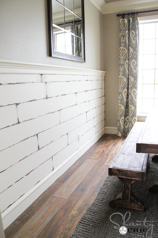 Best ideas about DIY Planked Wall
. Save or Pin DIY Distressed Plank Wall Shanty 2 Chic Now.