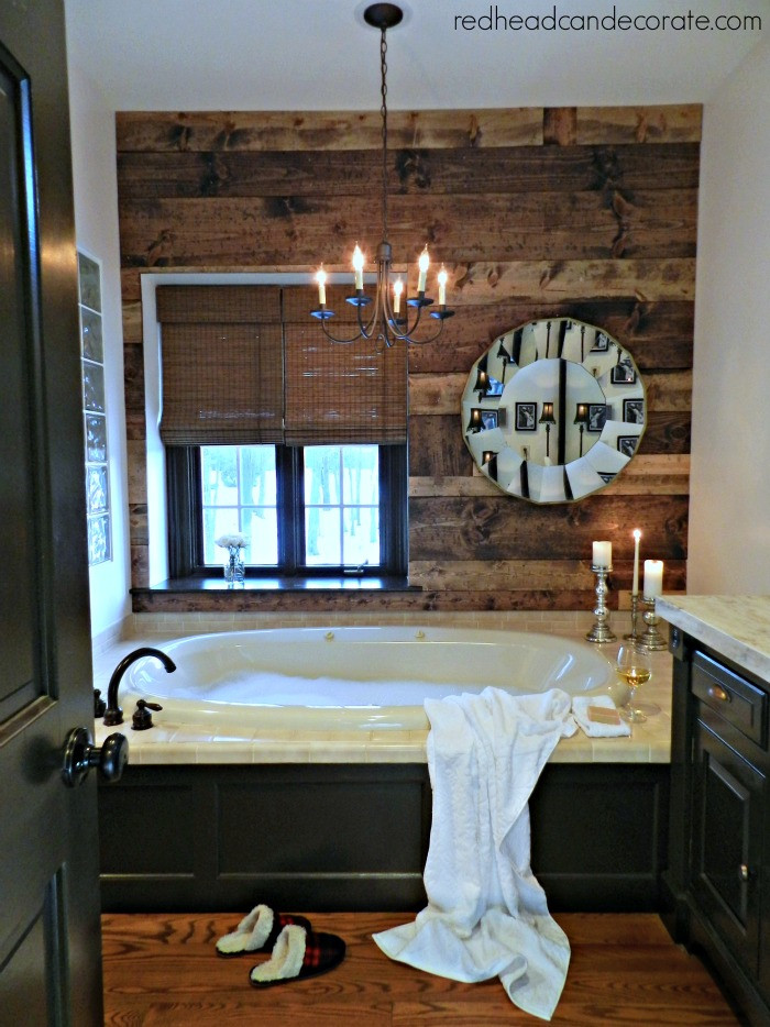 Best ideas about DIY Planked Wall
. Save or Pin Master Bathroom Tour At The Picket Fence Now.