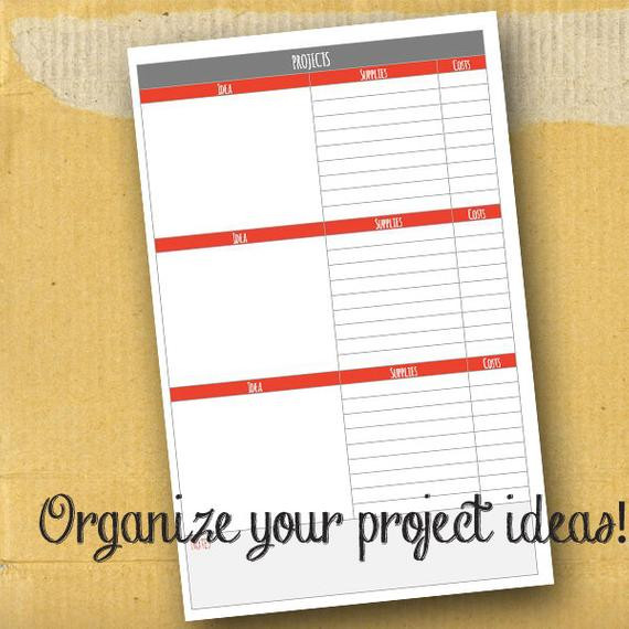 Best ideas about DIY Planner Organizer
. Save or Pin Projects Organizer Planner Page Form DIY Printable Now.