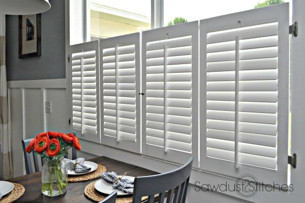 Best ideas about DIY Plantation Shutters Kits
. Save or Pin Cafe Plantation Shutters Sawdust 2 Stitches Now.