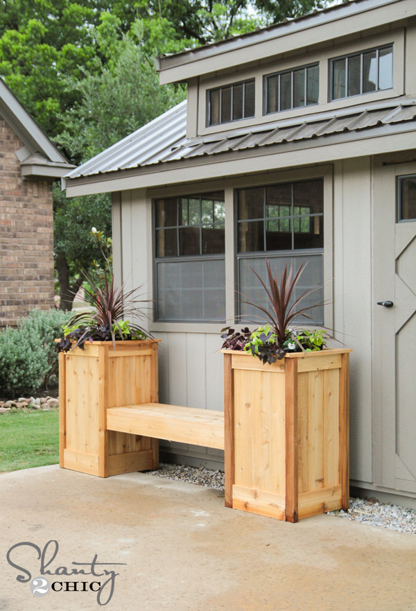 Best ideas about DIY Planter Box Plans
. Save or Pin DIY Planter Box Bench Shanty 2 Chic Now.