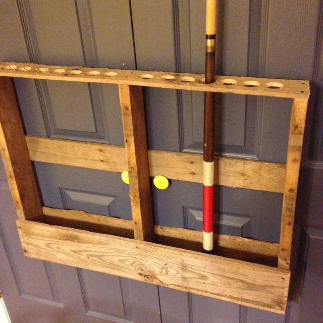Best ideas about DIY Pool Cue Rack
. Save or Pin Pallet pool stick rack Now.