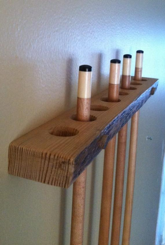 Best ideas about DIY Pool Cue Rack
. Save or Pin Pool Cue Rack Handmade of Rustic Red Pine by AlongtheRidge Now.