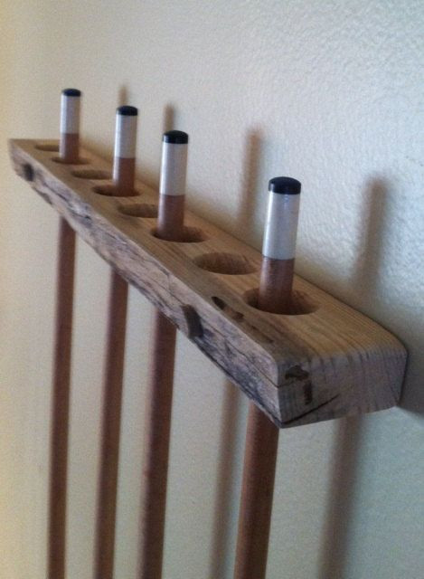 Best ideas about DIY Pool Cue Rack
. Save or Pin Pool Cue Rack Handmade of Rustic Red Pine Custom Now.