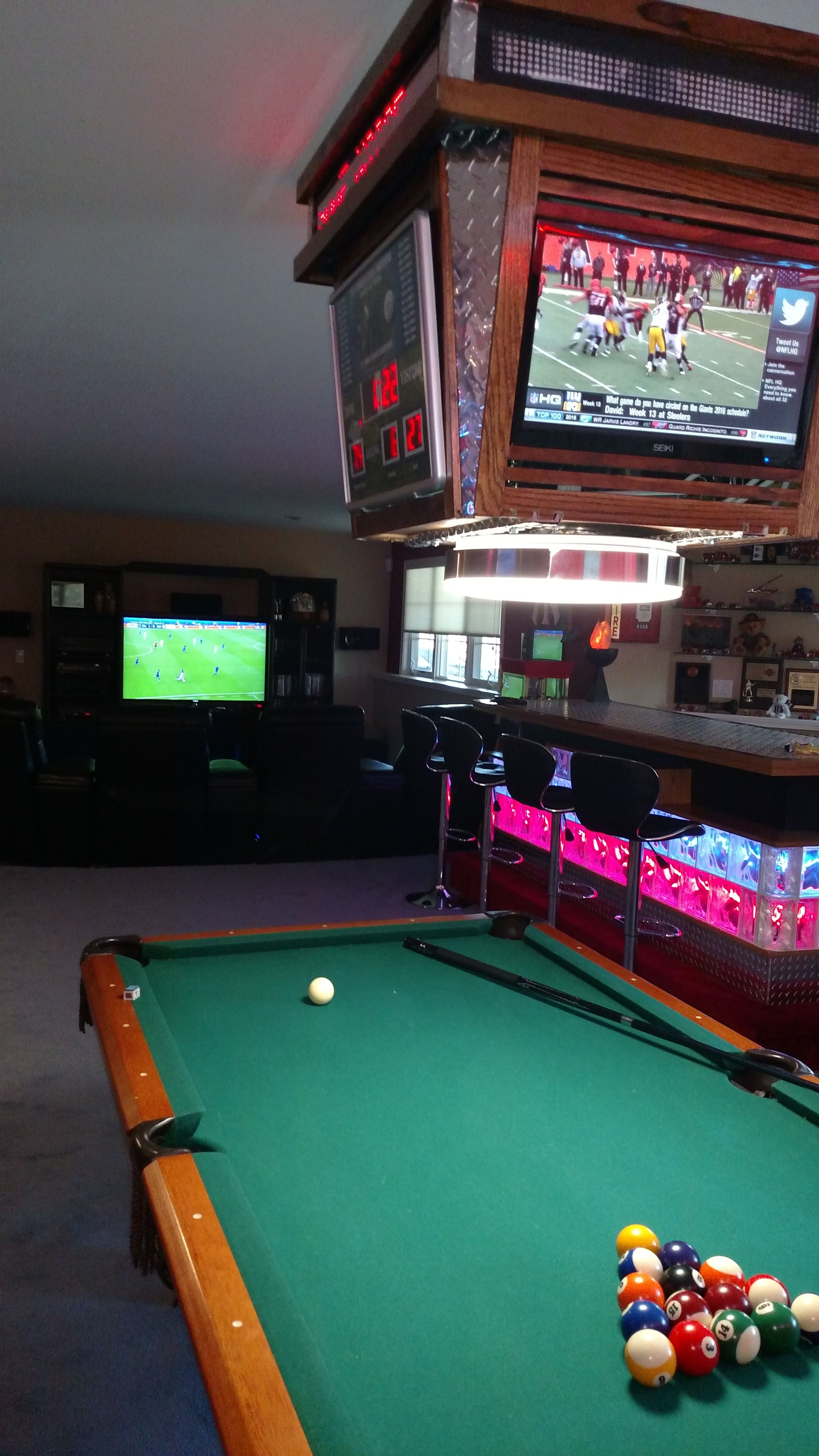 Best ideas about DIY Pool Table Lights
. Save or Pin Great Pool Table light with lighted bar Now.