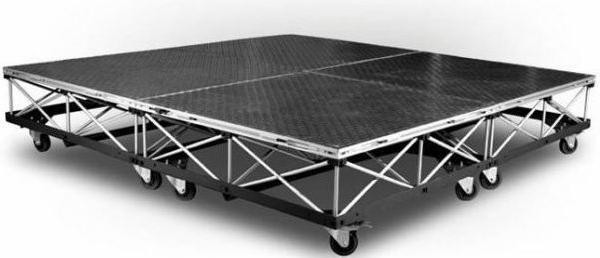 Best ideas about DIY Portable Stage
. Save or Pin Mobile folding adjustable stage with wheels RKAS Now.