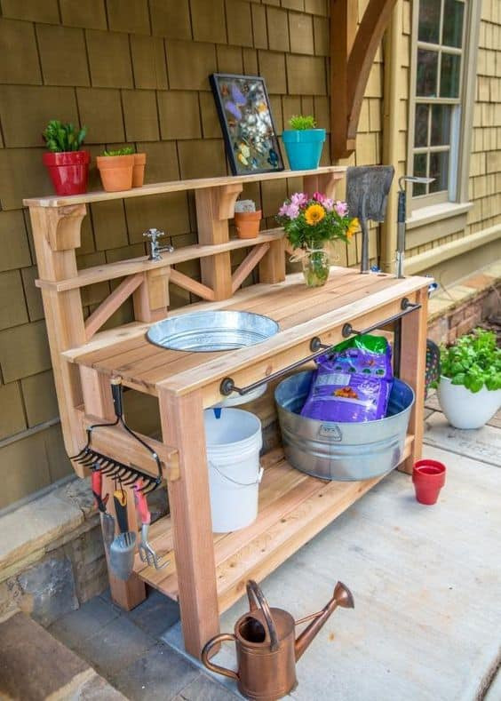 Best ideas about DIY Potting Bench
. Save or Pin Beautiful Garden Potting Bench Plans Ideas Now.