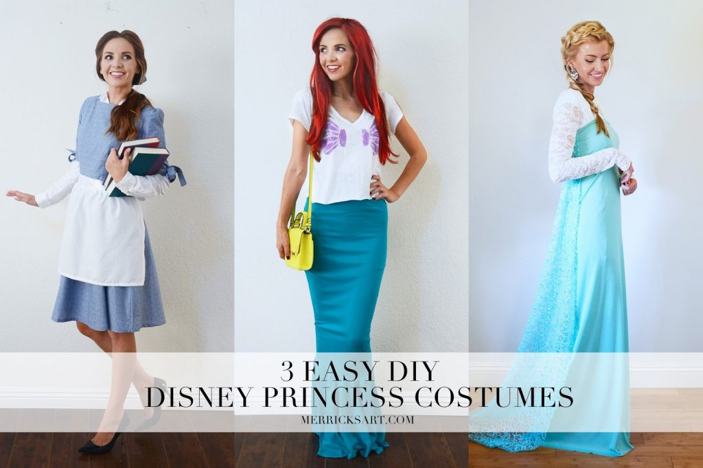 Best ideas about DIY Princess Costumes For Adults
. Save or Pin DIY Halloween 3 Easy Disney Princess Costumes Now.