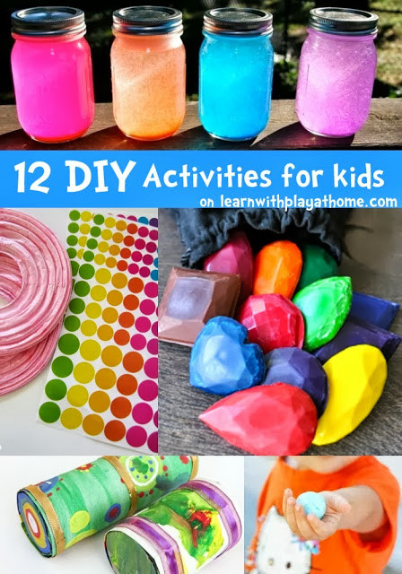 Best ideas about DIY Projects For Kids
. Save or Pin Learn with Play at Home 12 fun DIY Activities for kids Now.