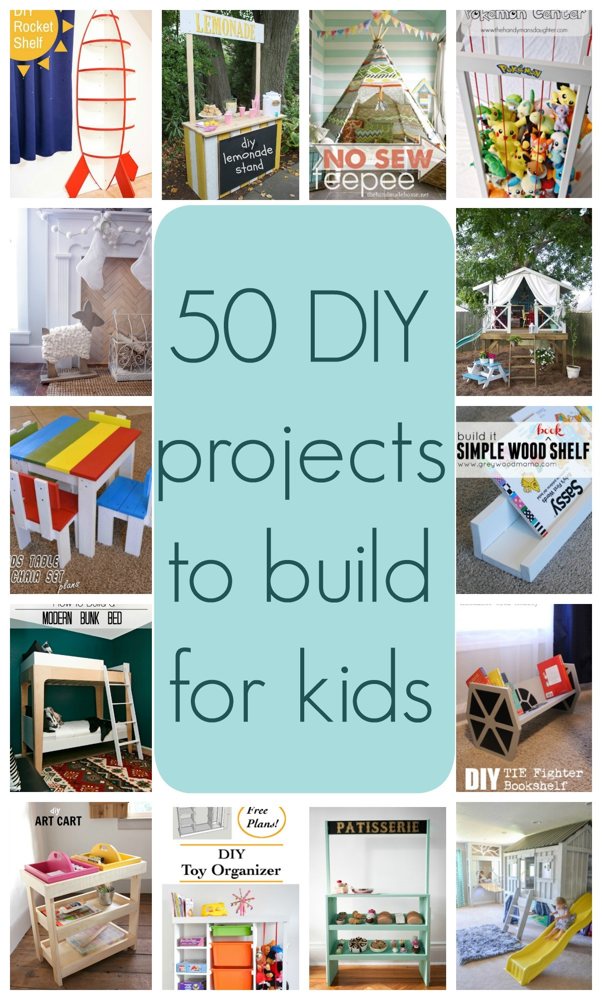 Best ideas about DIY Projects Kids
. Save or Pin 50 DIY projects to build for kids Part 1 The Created Home Now.