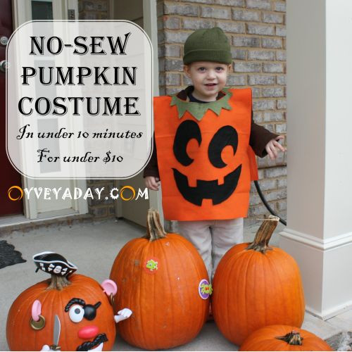 Best ideas about DIY Pumpkin Costume Toddler
. Save or Pin DIY Halloween No Sew Pumpkin Costume in under 10 minutes Now.