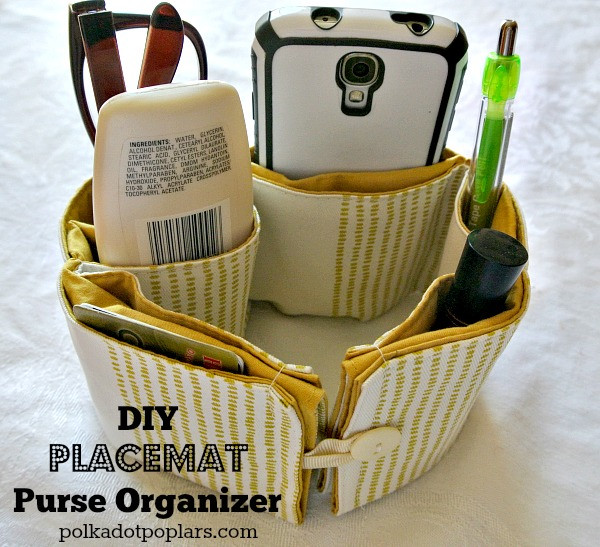 Best ideas about DIY Purse Organizer
. Save or Pin DIY Placemat Purse Organizer Cooking With Ruthie Now.