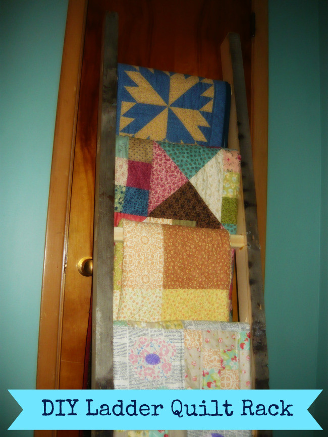 Best ideas about DIY Quilt Rack
. Save or Pin DIY Ladder Quilt Rack Now.