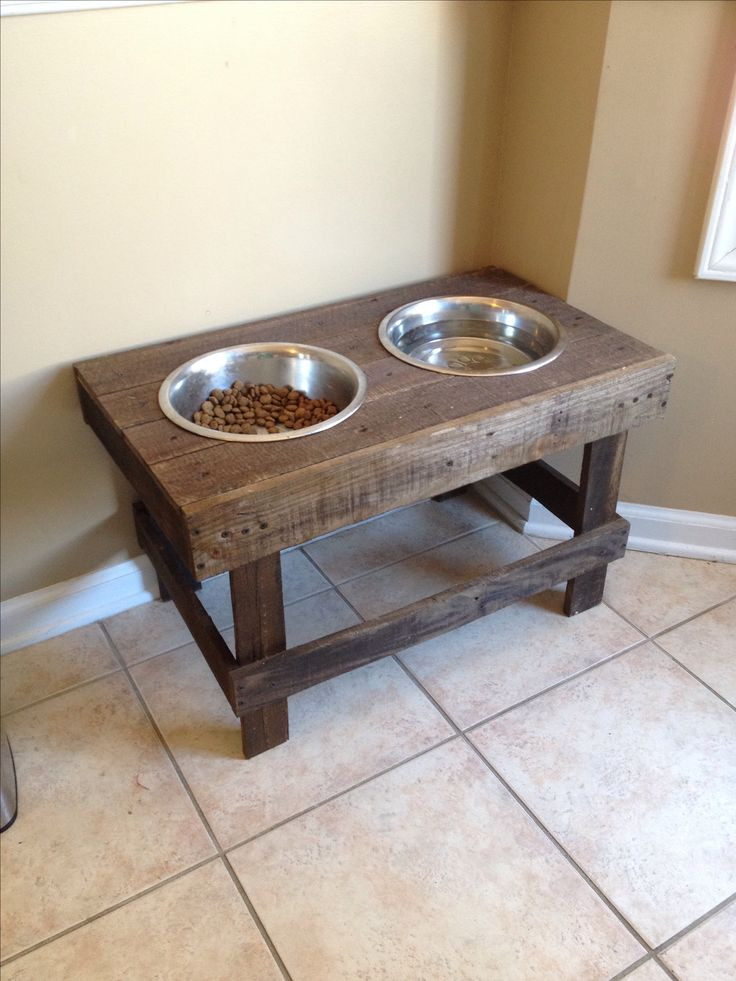 Best ideas about DIY Raised Dog Feeder
. Save or Pin DIY Raised dog bowls pet feeder Pallet Project Now.