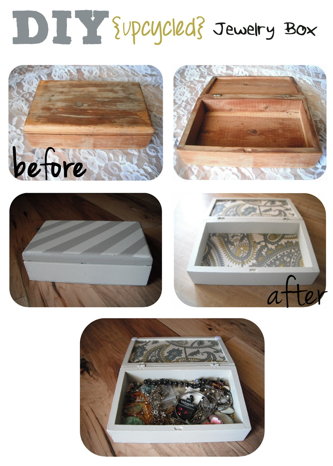Best ideas about DIY Ring Box
. Save or Pin SewCal Mama DIY Jewelry Box upcycled Now.