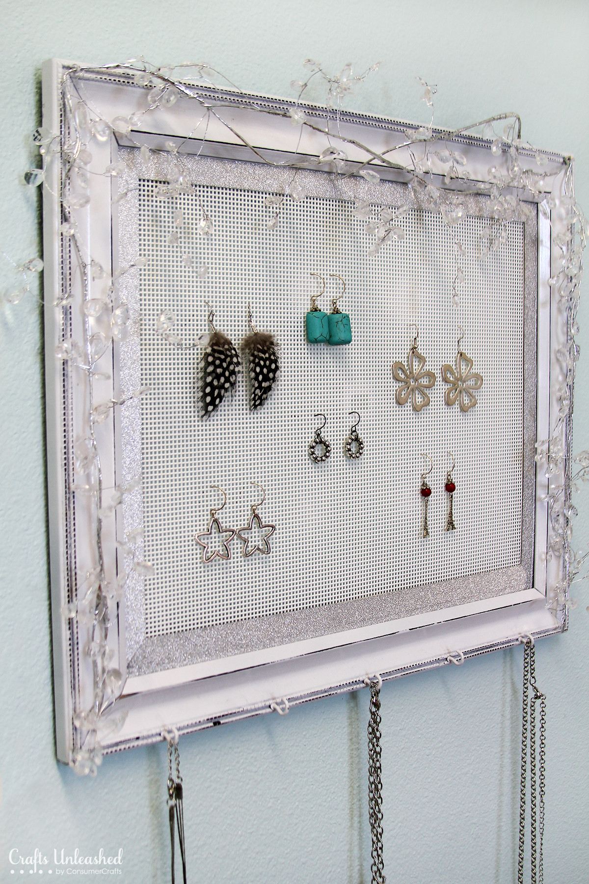 Best ideas about DIY Ring Organizer
. Save or Pin Shabby Chic Plastic Canvas DIY Jewelry Organizer Now.