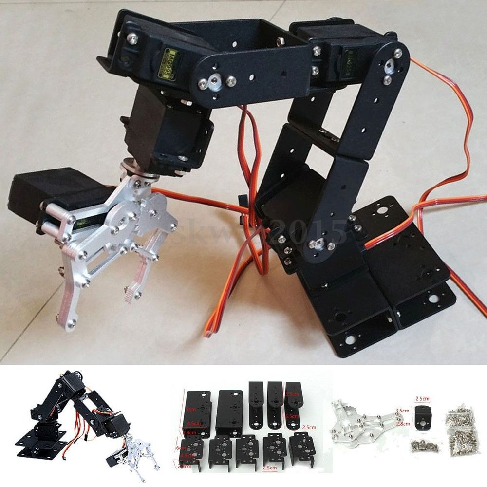 Best ideas about DIY Robot Arm Kit Educational Robotic Claw Set
. Save or Pin 1 Set 6 DOF Aluminium Mechanical Robotic Arm Clamp Claw Now.