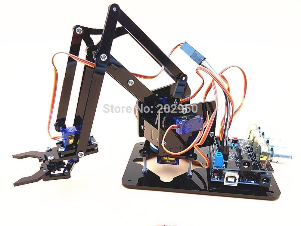 Best ideas about DIY Robot Arm Kit Educational Robotic Claw Set
. Save or Pin 1set Acrylic Mechanics Handle Robot 4 DOF Arm Created Now.