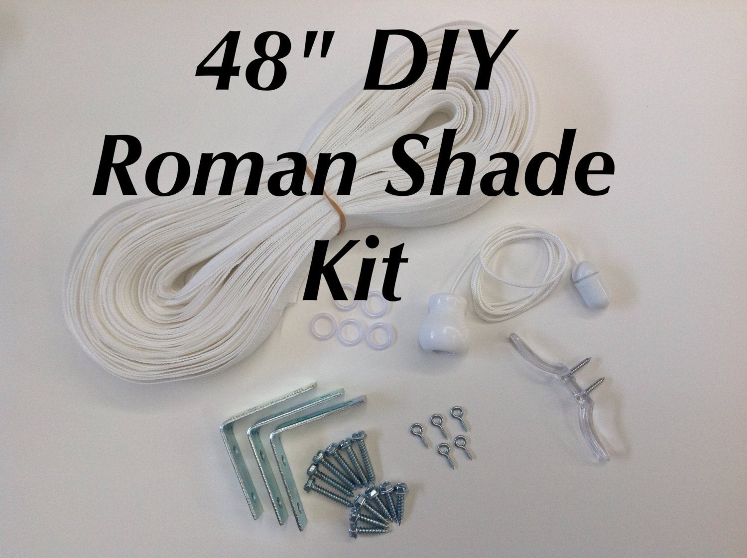 Best ideas about DIY Roman Shades Kit
. Save or Pin 48 inch DIY Roman Shade Kit Lift System Now.