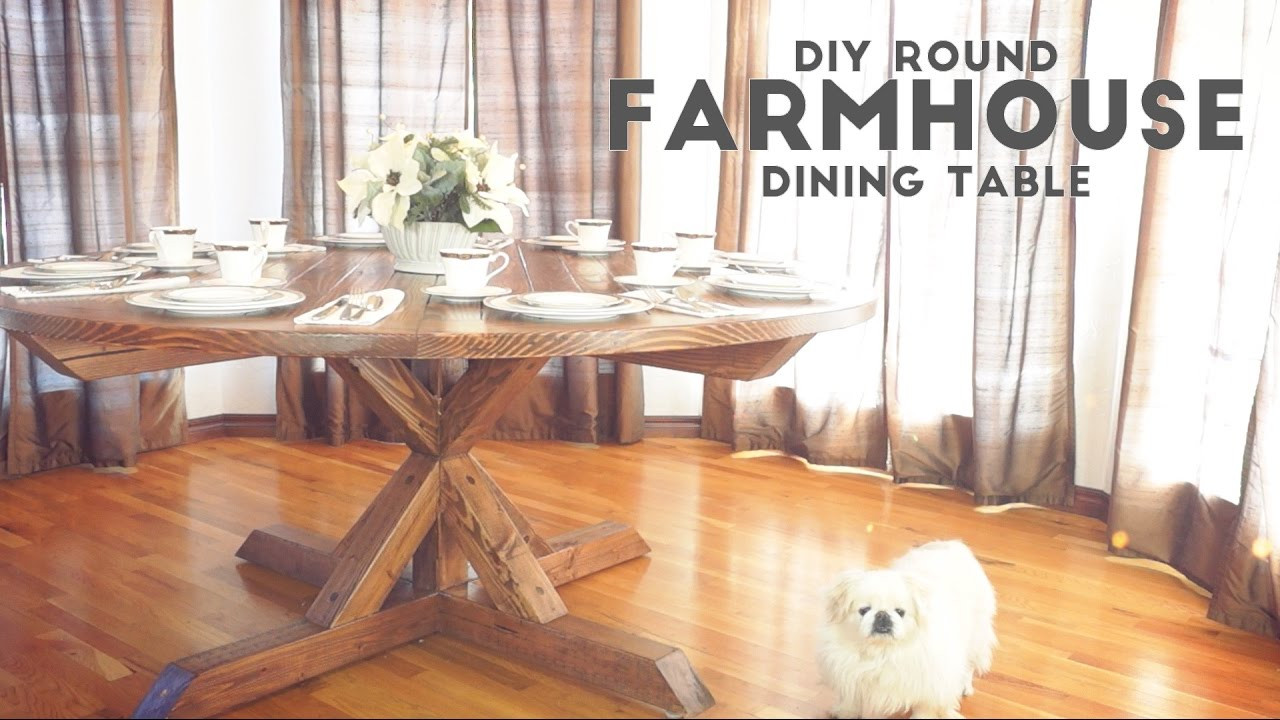 Best ideas about DIY Round Dining Table
. Save or Pin DIY Round Farmhouse Dining Table Modern Builds Now.