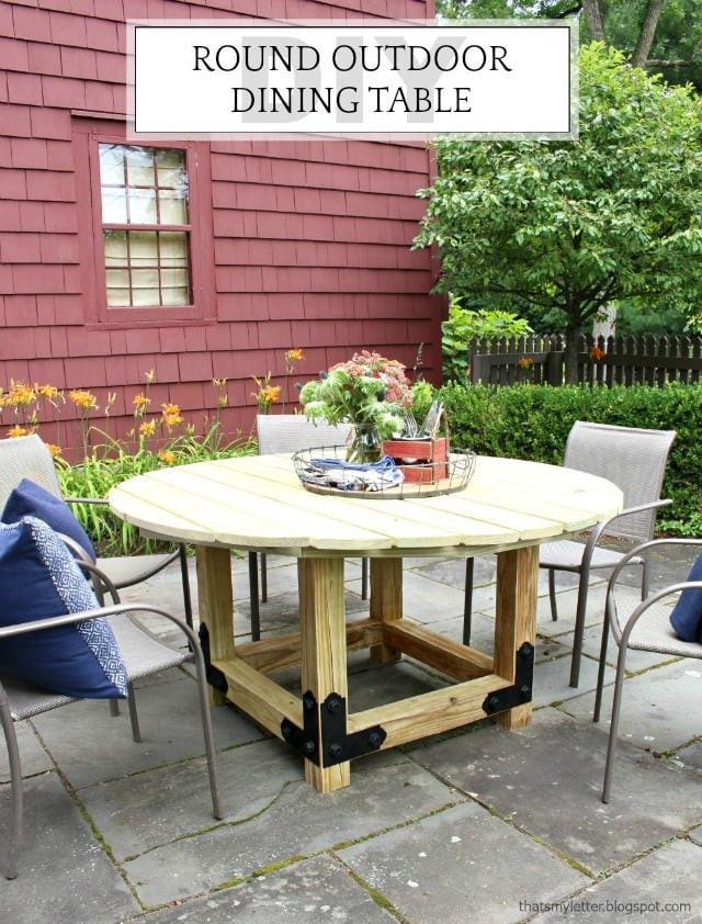 Best ideas about DIY Round Dining Table
. Save or Pin DIY Round Outdoor Dining Table with Outdoor Accents Now.