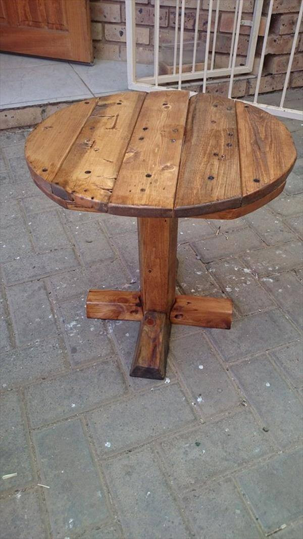 Best ideas about DIY Round Tables
. Save or Pin DIY Pedestal Pallet Round Coffee Table Now.