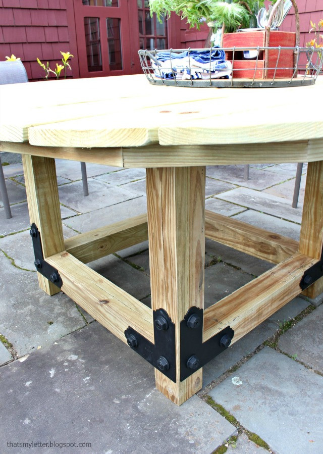 Best ideas about DIY Round Tables
. Save or Pin That s My Letter DIY Round Outdoor Dining Table with Now.