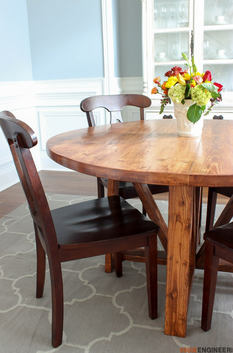 Best ideas about DIY Round Tables
. Save or Pin Round Trestle Dining Table Free DIY Plans  Rogue Engineer Now.
