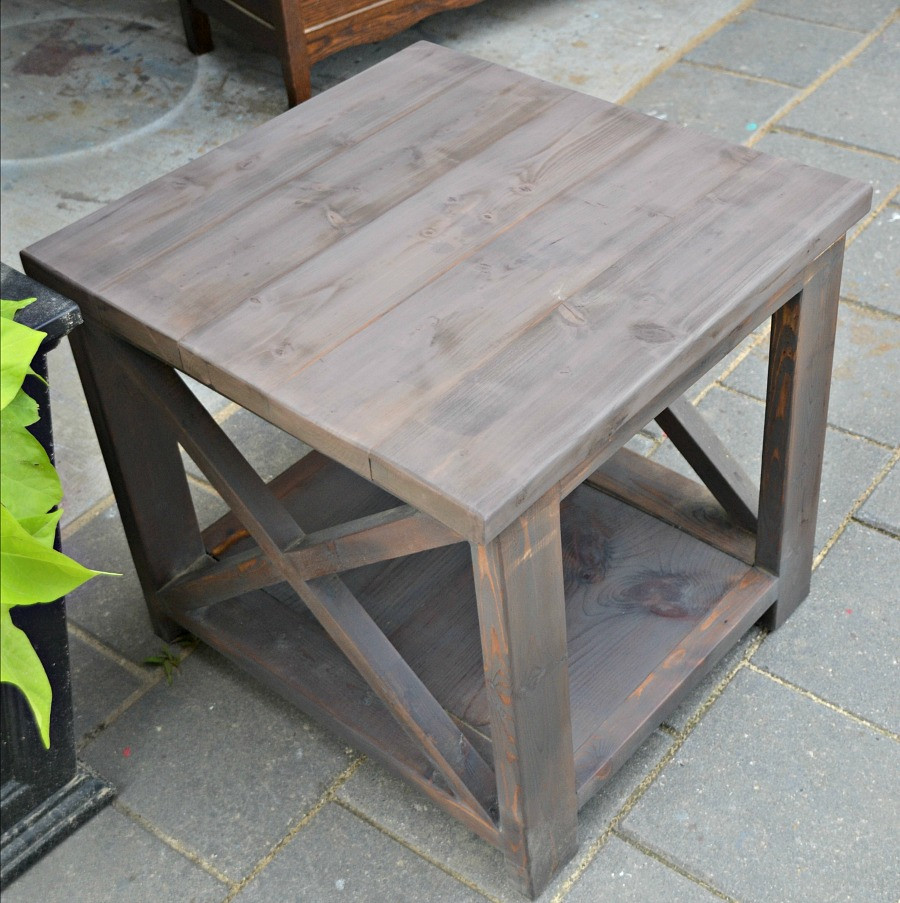 Best ideas about DIY Rustic End Tables
. Save or Pin DIY Rustic X side table 100 Things 2 Do Now.