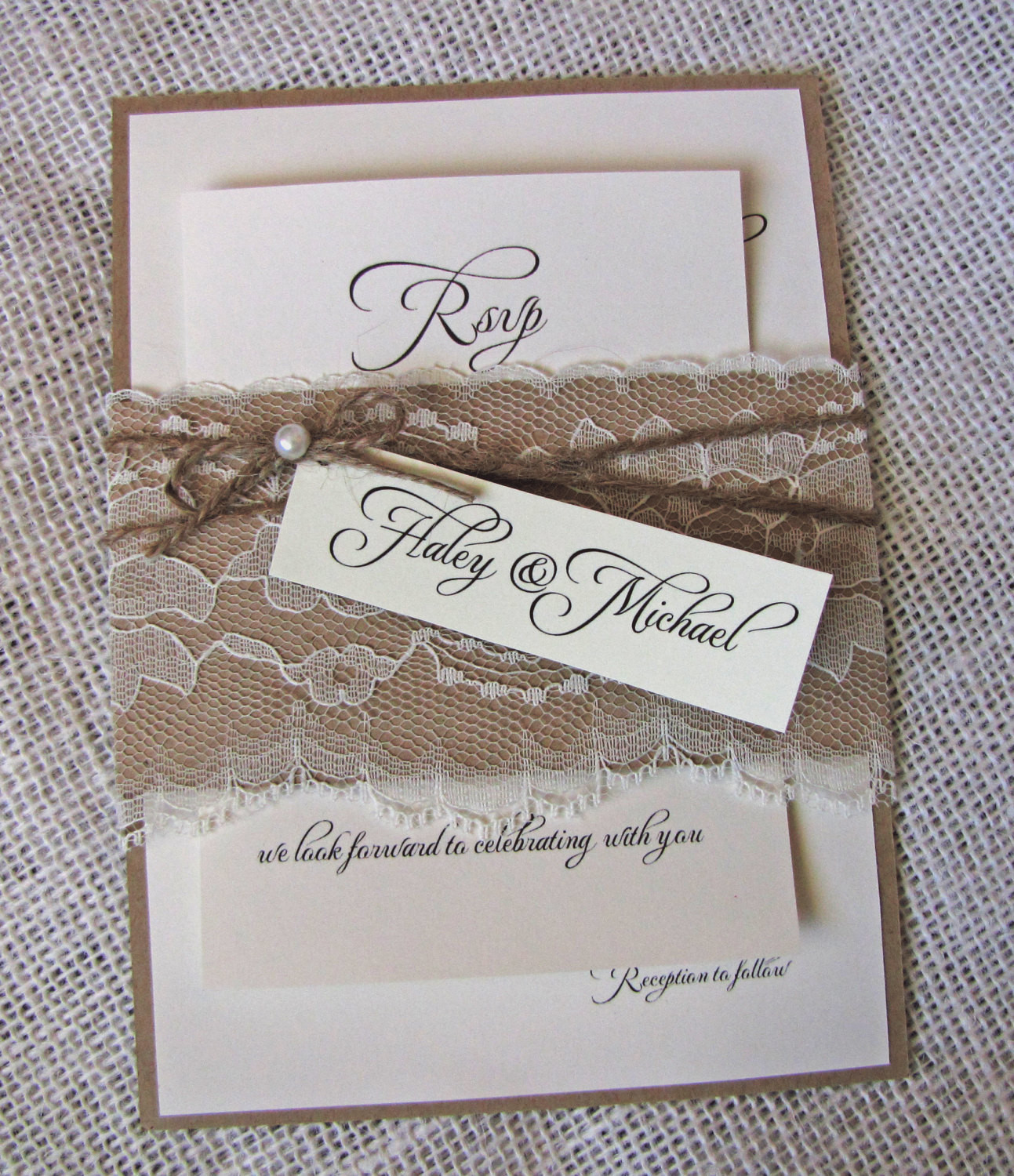 Best ideas about DIY Rustic Wedding Invitations
. Save or Pin DIY Rustic Wedding Invitations Lace Wedding Invitation Now.