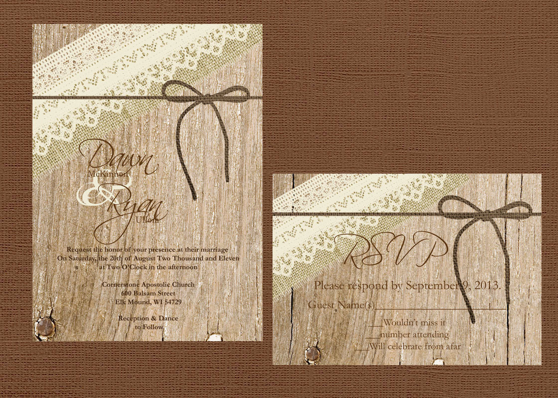 Best ideas about DIY Rustic Wedding Invitations
. Save or Pin DIY Rustic Wedding Invitation Lace Wedding Vintage Wedding Now.