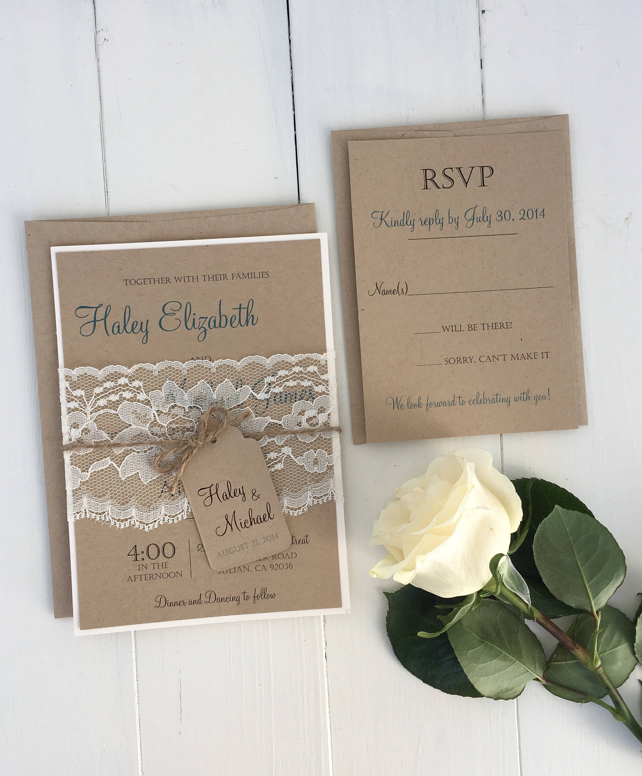 Best ideas about DIY Rustic Wedding Invitations
. Save or Pin DIY Printable invitation Rustic Wedding Invitation Eco Now.