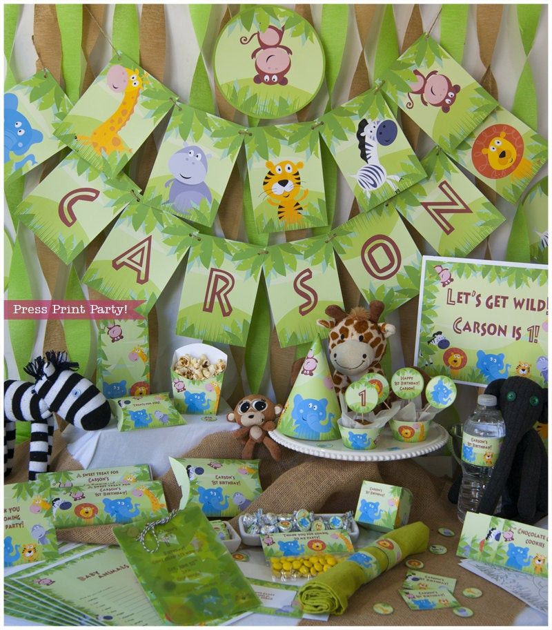 Best ideas about DIY Safari Baby Shower Decorations
. Save or Pin Jungle Safari Party Birthday or Baby Shower Printables DIY Now.