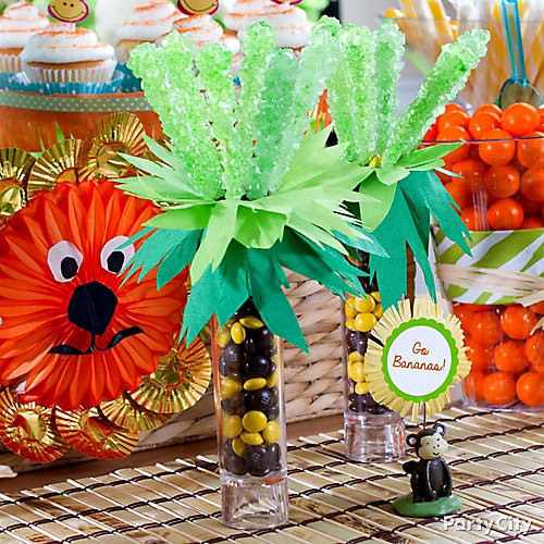 Best ideas about DIY Safari Baby Shower Decorations
. Save or Pin DIY Jungle Theme Baby Shower Candy Favors Idea Party City Now.