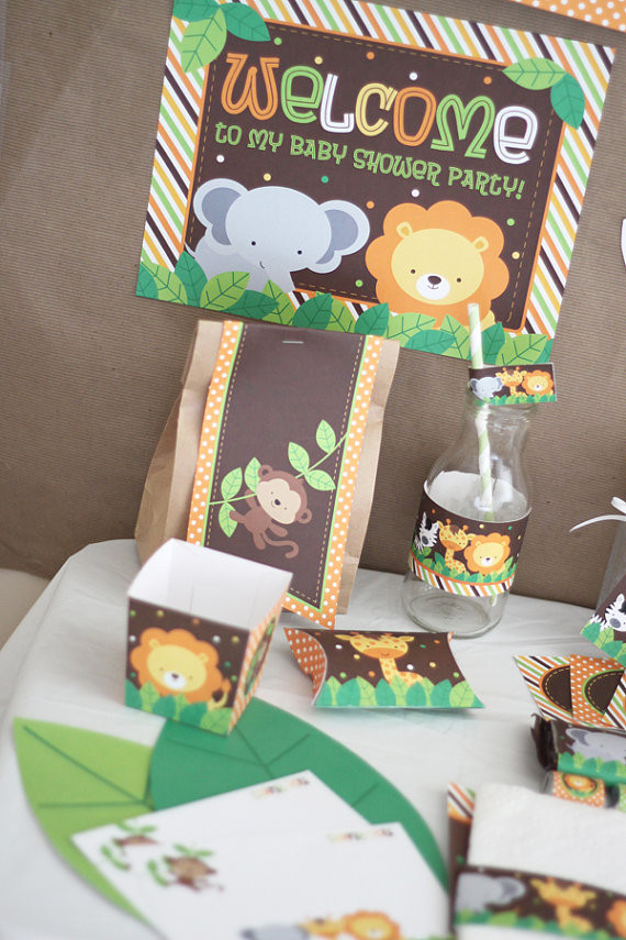 Best ideas about DIY Safari Baby Shower Decorations
. Save or Pin Safari Jungle Animals Baby Shower DIY by stockberrystudio Now.