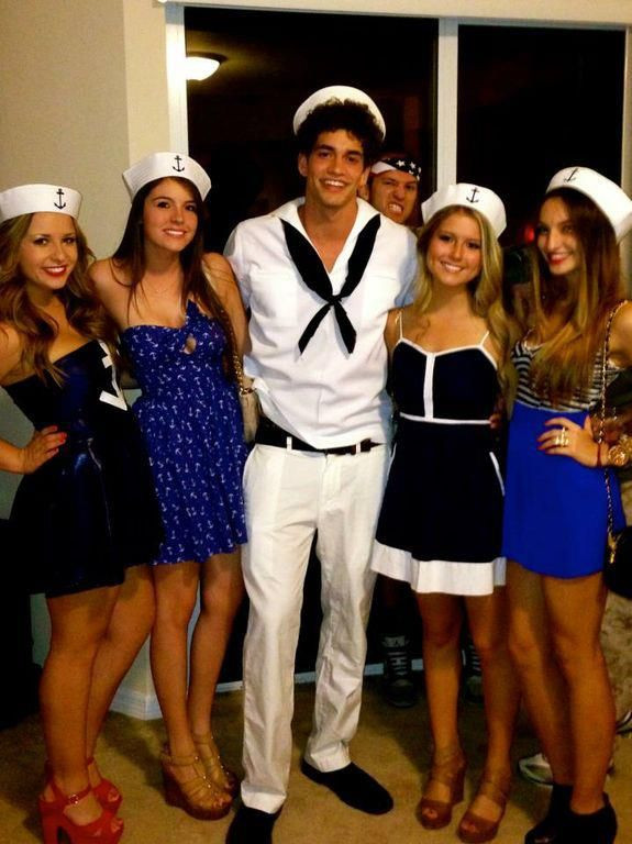 Best ideas about DIY Sailor Costume
. Save or Pin Delta Gamma sailors and their captain Now.
