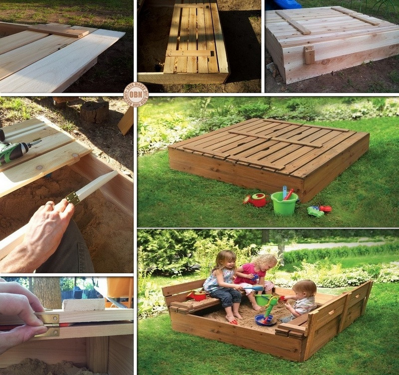 Best ideas about DIY Sandbox Cover
. Save or Pin DIY Sandbox with Cover Now.