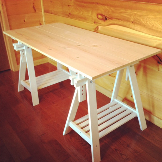 Best ideas about DIY Sawhorse Desk
. Save or Pin diy ikea sawhorse desk Now.